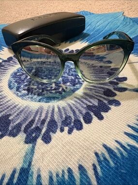 Ralph Lauren Green Gradient Cat-Eye Sunglasses